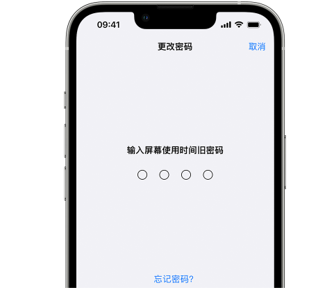 嘉善iPhone屏幕维修分享iPhone屏幕使用时间密码忘记了怎么办 