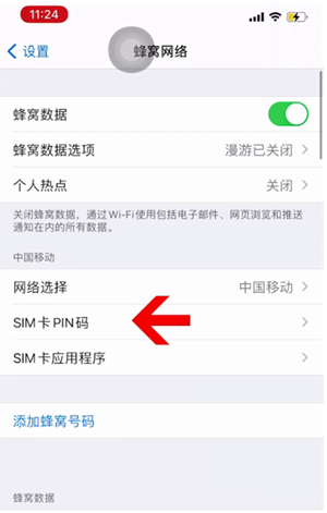 嘉善苹果14维修网分享如何给iPhone14的SIM卡设置密码 