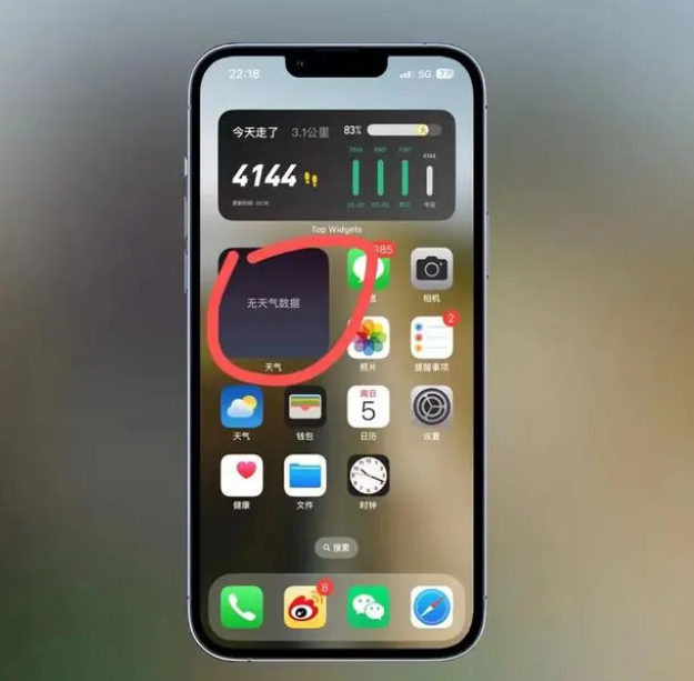 嘉善苹果手机维修分享:iOS16主屏幕天气小组件无法正常工作怎么办？ 