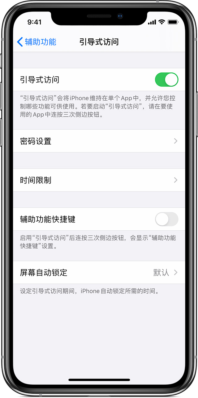 嘉善苹果手机维修分享如何在 iPhone 上退出引导式访问 