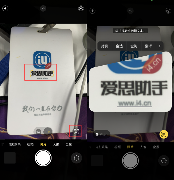嘉善苹果手机维修分享升级iOS 16后如何通过相机翻译文本 