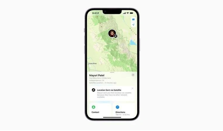 嘉善苹果14维修分享iPhone14系列中 FindMy功能通过卫星分享位置方法教程 