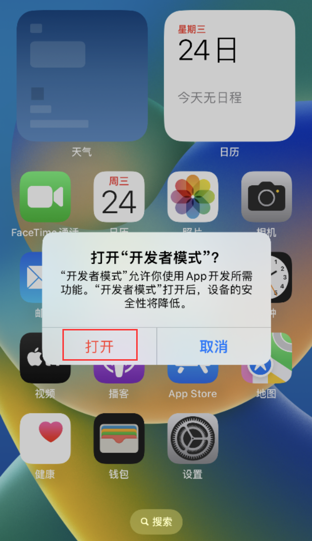 嘉善苹果手机维修分享如何打开开发者模式 