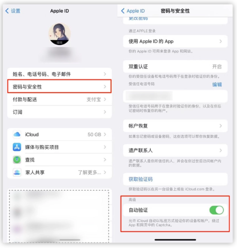 嘉善苹果手机维修分享iOS 16 自动验证功能开启方法 