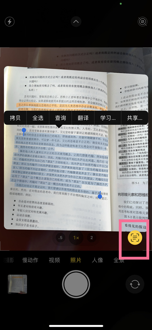 嘉善苹果手机维修分享iOS 15照片文字怎么提取 