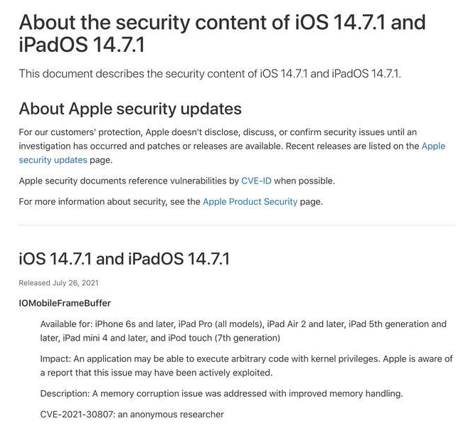 嘉善苹果手机维修分享iOS 14.7.1 正式版更新内容及升级方法 